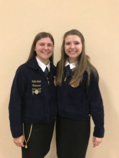 Kellie Smith and Christa Anderson of the Franklin County FFA chapter served as voting delegates during the 90th National FFA Convention